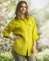 1-Pocket Button Top