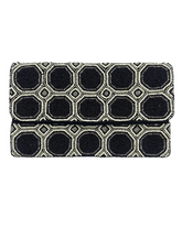 Black And White Octagon Clutch