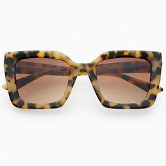 Coco Acetate Square Sunglasses - Milky Tortoise