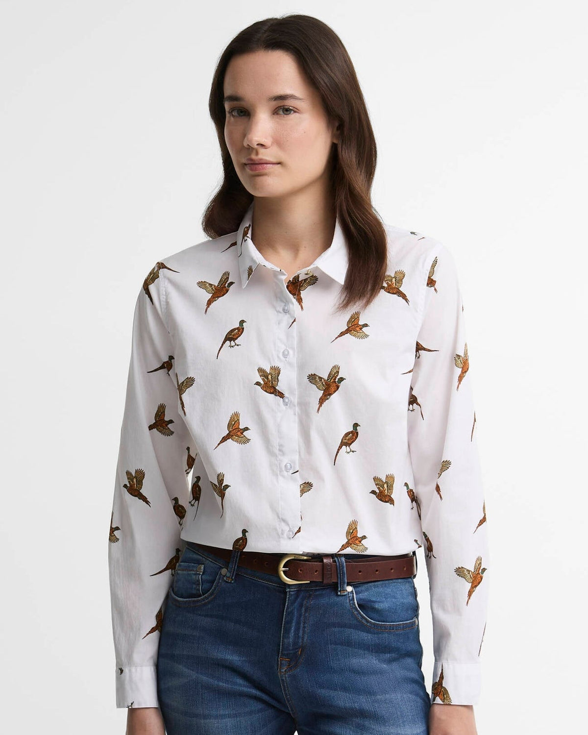 Brambles Tailored Long-Sleeved Shirt - Multi Bird