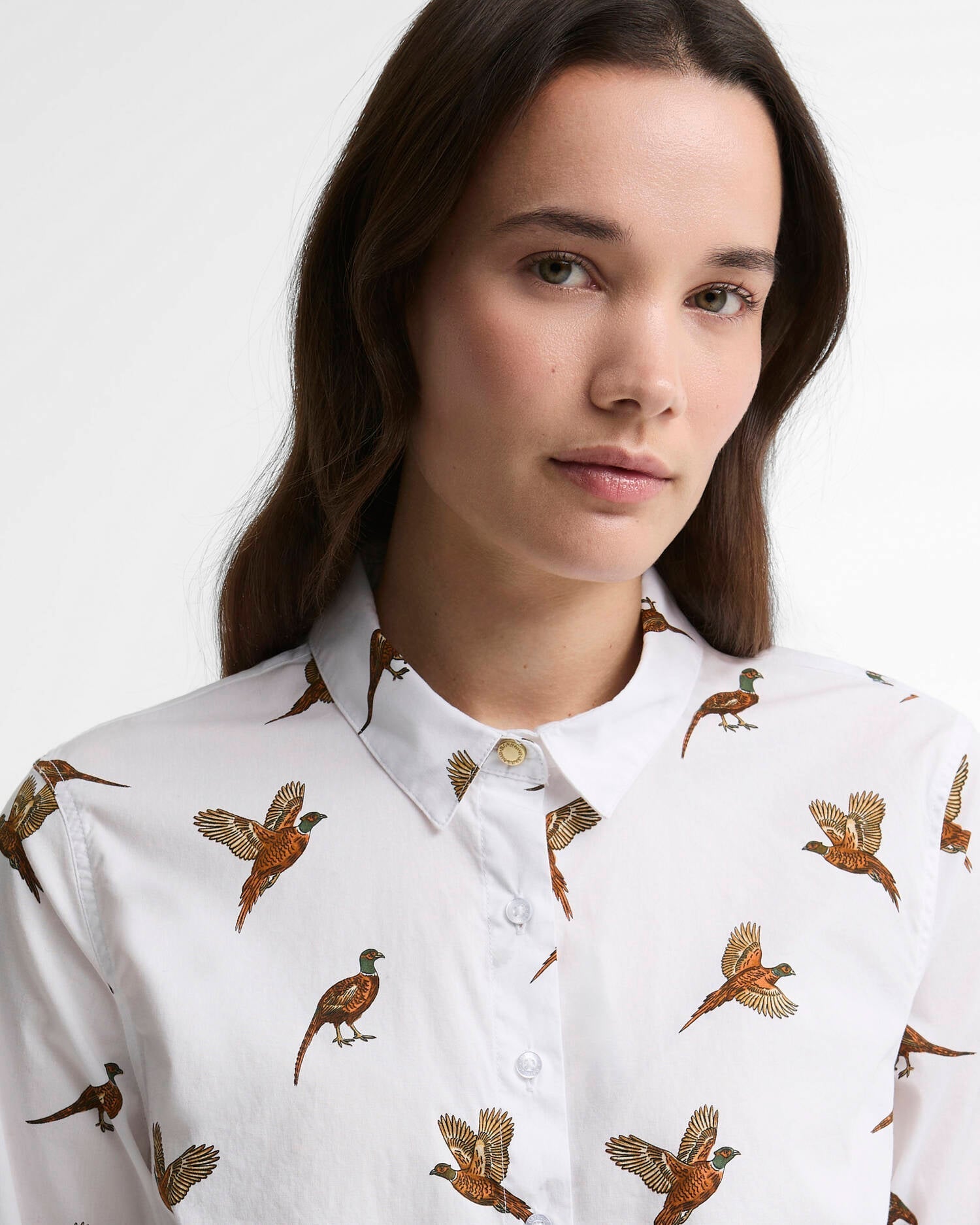 Brambles Tailored Long-Sleeved Shirt - Multi Bird