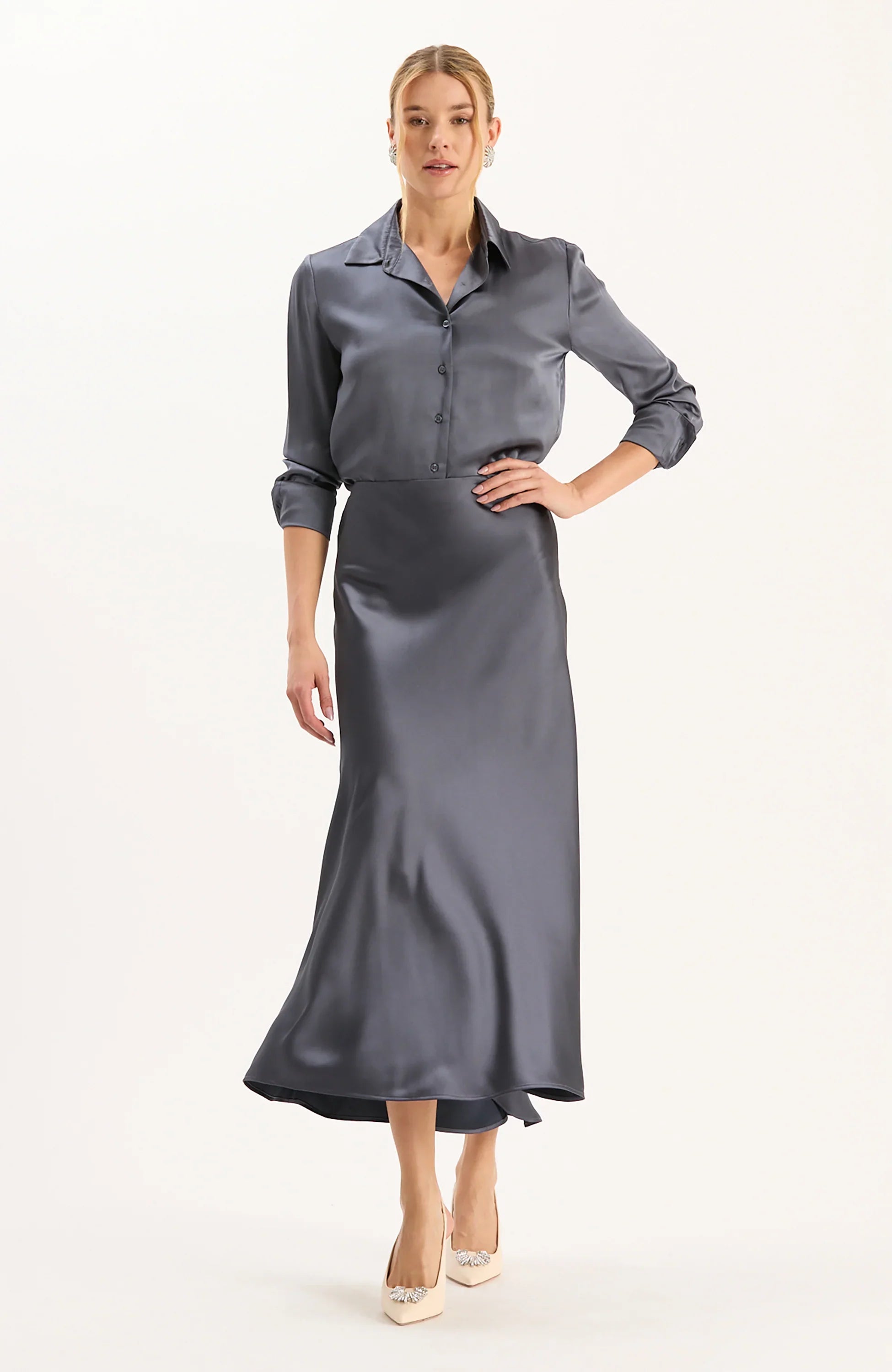 Edie Charmeuse Skirt