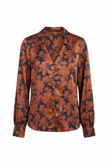 Button Front Woven Blouse