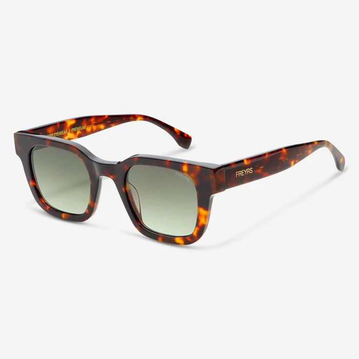 Atlas Acetate Rectangular - Tortoise / Green