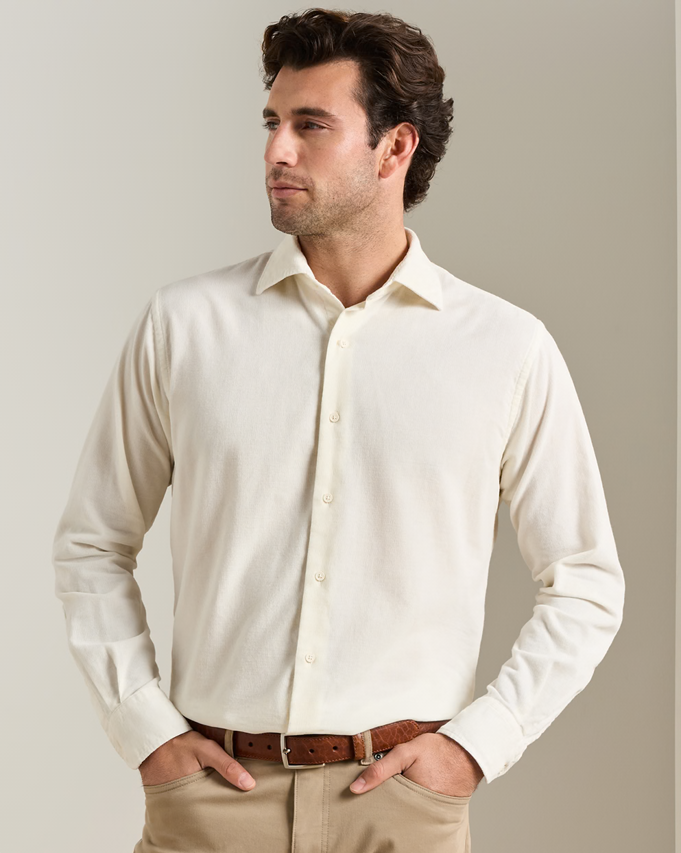 Aspen Cotton Cashmere Corduroy Sport Shirt