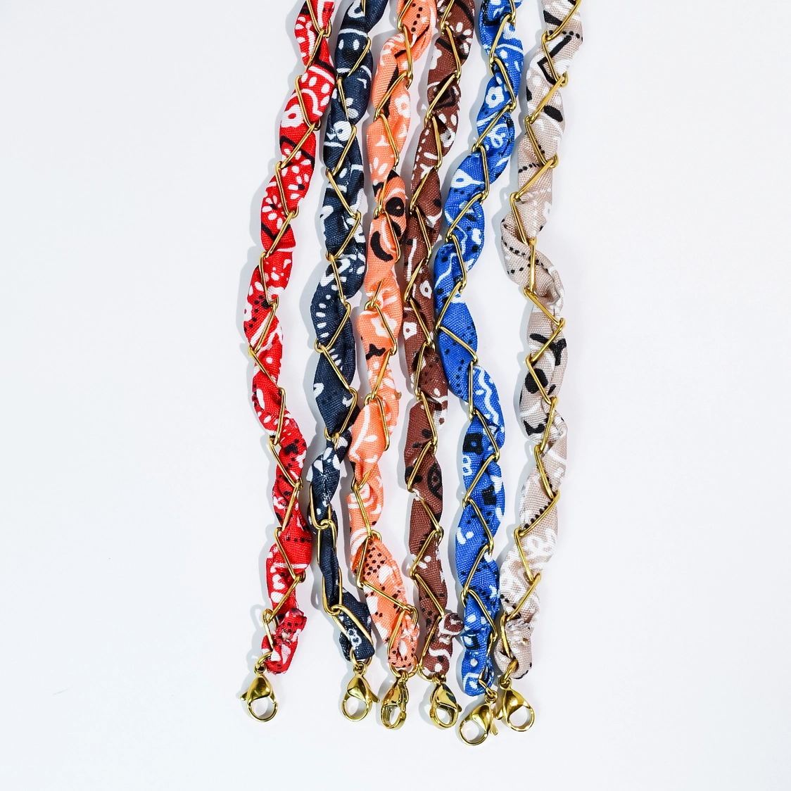 Bandana Twist Necklace - Nude