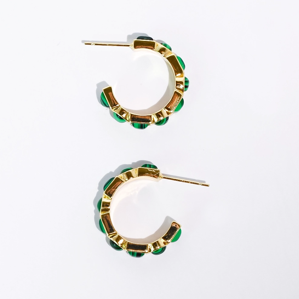 Emerald Luxe Hoop