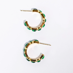 Emerald Luxe Hoop