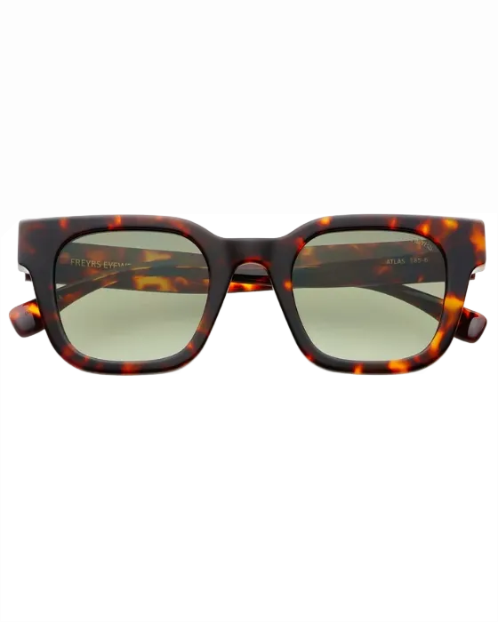 Atlas Acetate Rectangular - Tortoise / Green