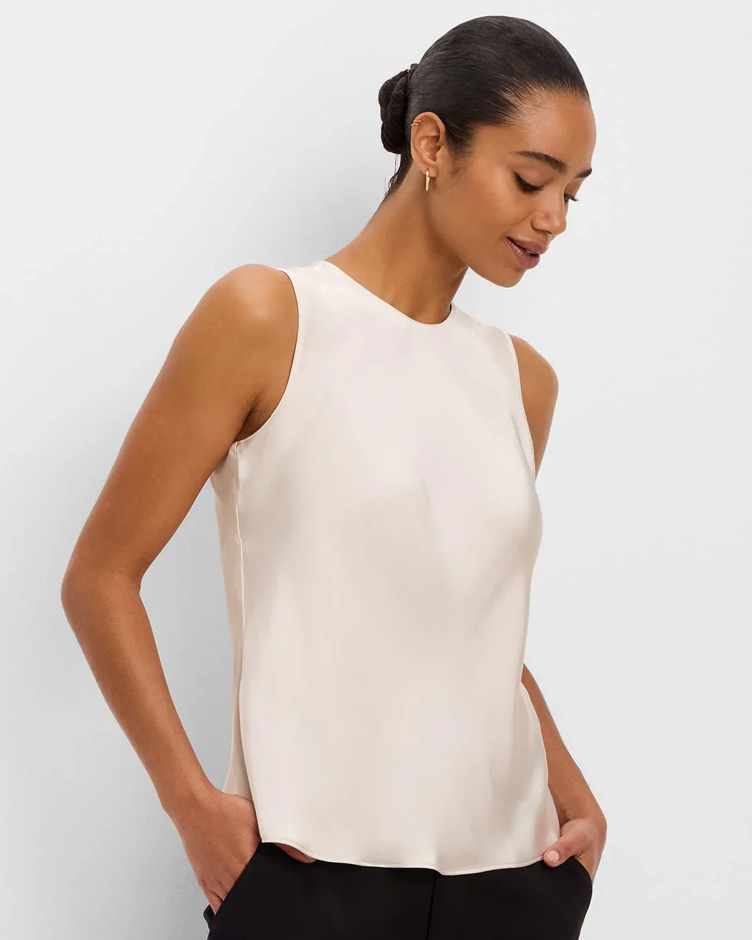 Day Gloss Woven Layering Tank
