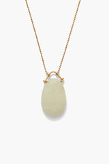 18K Gp Jade Pendant Necklace