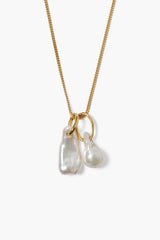 18Kt Gp Neck Biwa/Baroq Pearl