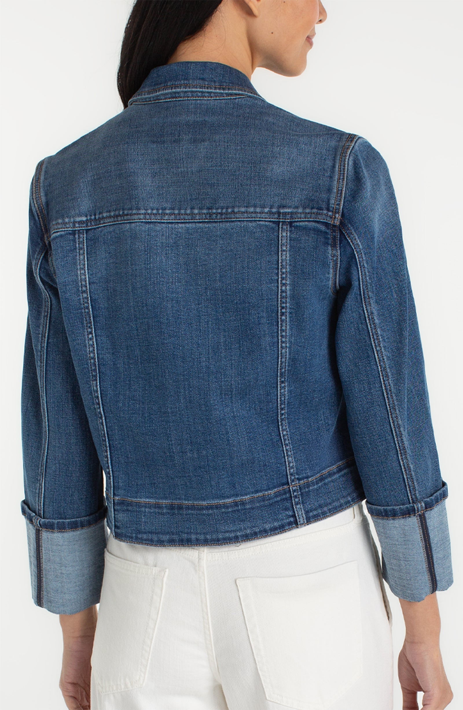 Bracelet Length High Cuff Trucker Jacket